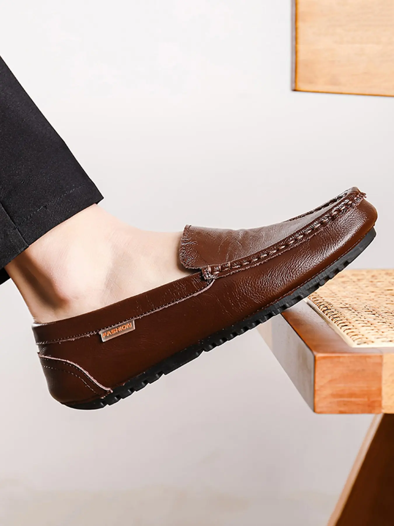 Men's Loafers Slip-On, Formal Loafers, Business Casual Style, Breathable Lightweight Non-Slip, Microfiber Leather, Plus Size, Work Office Wedding Shoes