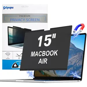 Strong Magnetic Privacy Screen Compatible with Macbook Air 15 Inch 2023-2026 Upgraded Removable Screen Protector Anti BlueLight Glare Anti Spy Laptop Screen Filter Shield A3448