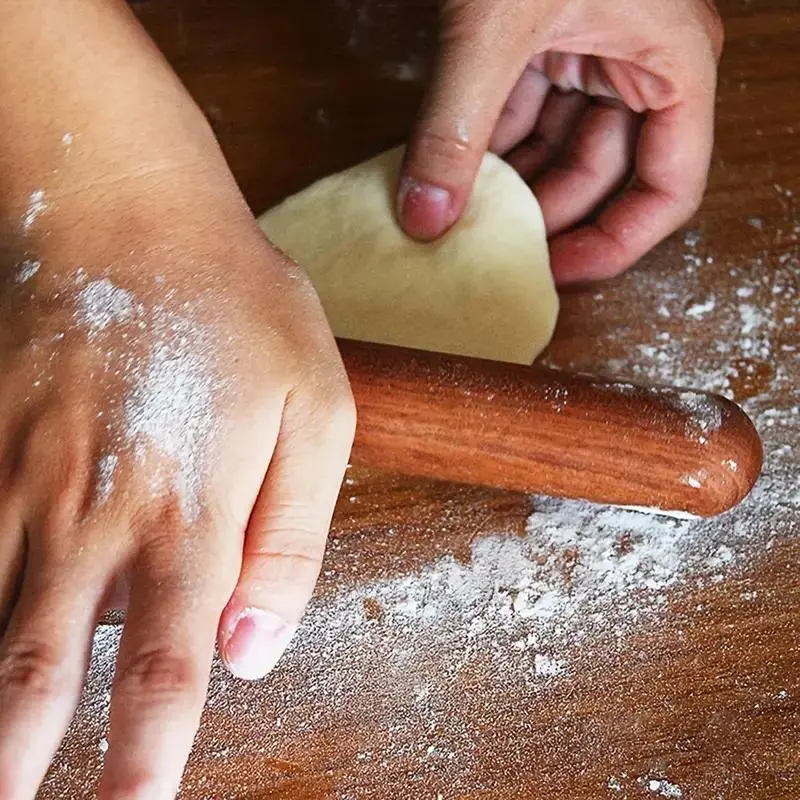 Wooden Rolling Pin, 1 Count Non-stick Dough Roller, Kitchen Baking Utensils for Pastry, Pizza, Pie, Cookie, Dumpling, Noodle, Kitchen Accessories