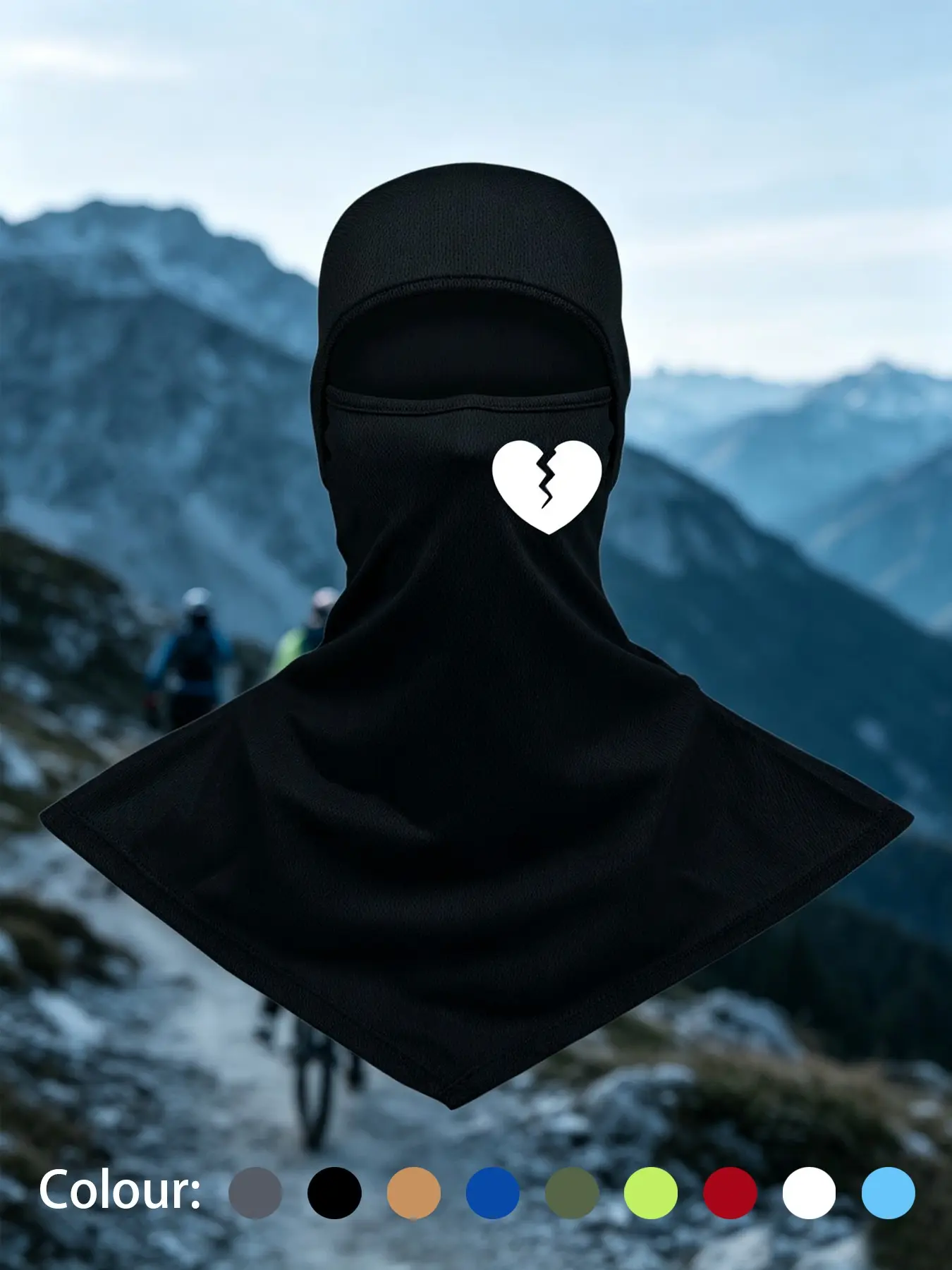 1pc/3pcs New Arrival Balaclava Heart Printing Full Face Mask Outdoor Sunscreen Dust Hood Balaclava Hat Unisex Sweat Absorbing Breathable Quick Drying Neck Shawl Cycling Mask for Motorcycle Riding Fishing Outdoor Activities