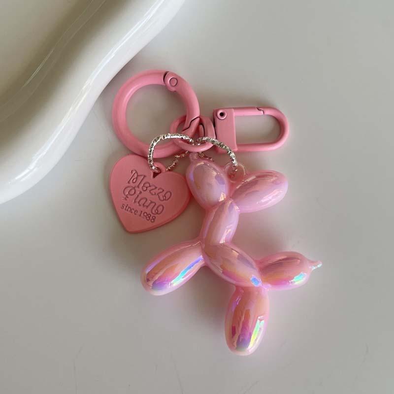 Jelly Cute Jelly Balloon Dog Keychain Pendant Cartoon Dog Chain Keychain - Lovely accessory jewelry gift for unisex keys