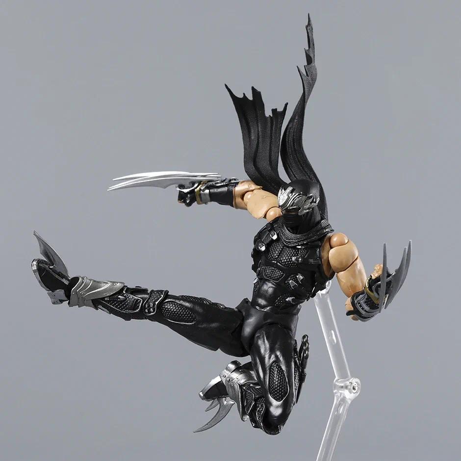Revoltech Yamaguchi Ninja Gaiden Ryu Hayabusa 1/12 Scale Articulated Action Figure With Bonus Collectible Model For Game Fans