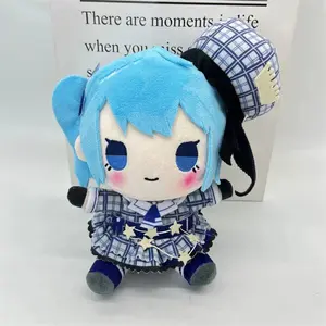Hololive Plush Toy YouTuber Hoshimachi Suisei Stuffed Doll Gawr Gura Oozora Subaru Inugami Korone Sleeping Pillow Kids Fans Gift