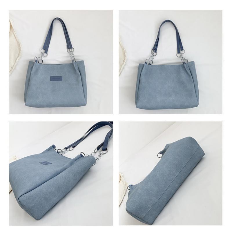 College Student Class Tote Bag, Female Shoulder Large Capacity Personalized Commuting Bag