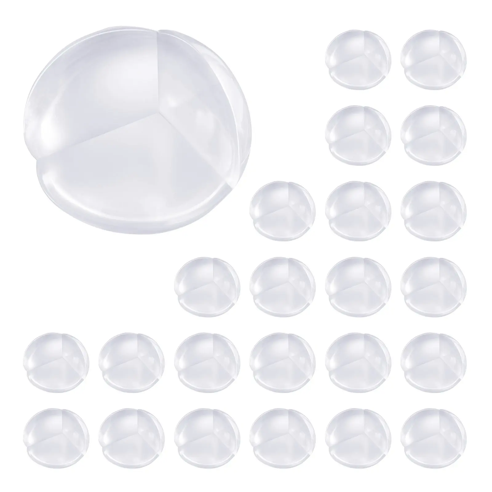 【DealsForYouDays】VEVOR Corner Protectors Baby Proofing, 24 Pack, Clear Transparent Table Corner Guards Covers for Baby Safety, 1.34-inch Depth, 0.28-inch Thickness, Strong Adhesive, Cushion for Furniture Sharp Edges