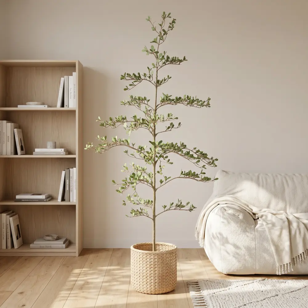 6FT Mediterranean Artificial Olive Tree with Black Pot - Synthetic Artificial Potted Trees, Decorative Fake Plant Decoration, Modular Modern Farmhouse-Asian Indoor/Outdoor Lifelike Greenery for Living Room/Office, Natural Branches, 1pc Everyday Use Set, F