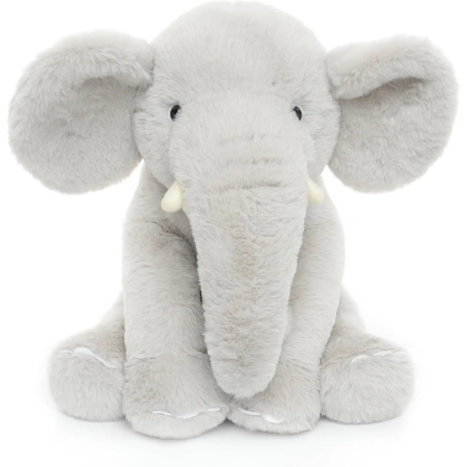 Huggable Elephant Plush Toy Stuffed Animal, Gray, 13 inch | Giant Cute Elephant for Boys Girls Kids Baby Shower Bedtime Christmas Birthday Nursery Gift, Cuddly, Great for Snuggling