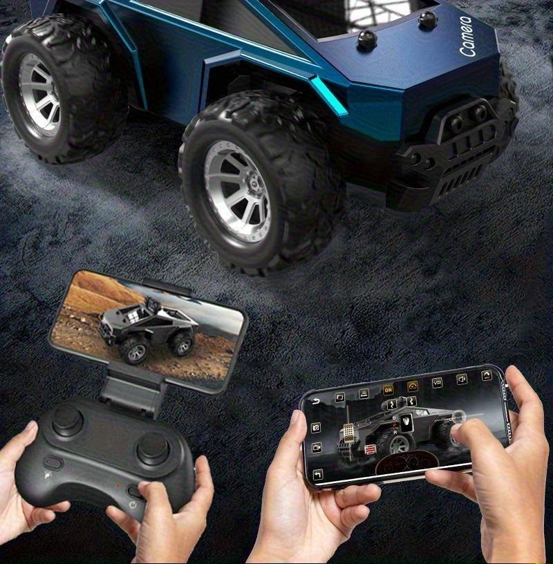 1:28 Camera Remote Control Car |     Controllable via mobile app, real-time image transmission from the roof camera, LED roof light