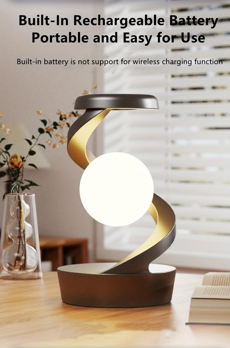 Muiltifunctional Rotatory Floating Lamp, Table Lamp Desk Lamp with Wireless Charging, Phone Charger, Bedside Lamp Nightstand Lamp with Changeable Colorful Night Lights Atmosphere Lights, Home Decor Lights, Party Decor Lights Muiltifunctional Rotatory Floating Lamp, Table Lamp Desk Lamp with Wireless Charging, Phone Charger, Bedside Lamp Nightstand Lamp with Changeable Colorful Night Lights Atmosphere Lights, Home Decor Lights, Party Decor Lights