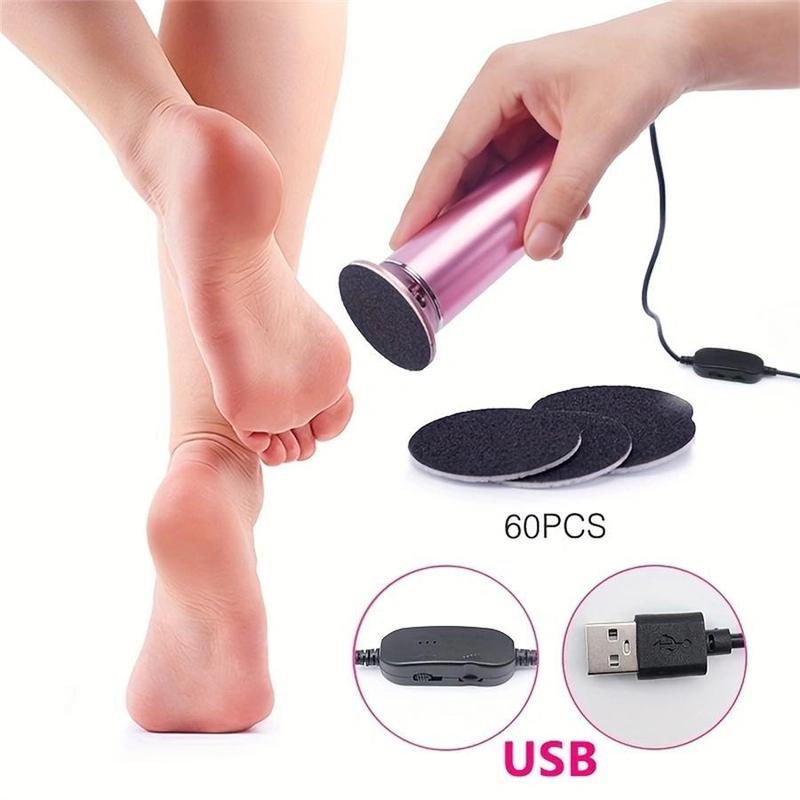 Electric Foot File, 1 Count Rechargeable Foot Callus Remover, Adjustable Speed Foot File Tool, Professional Pedicure Tool for Men and Women, Callus Remover Feet