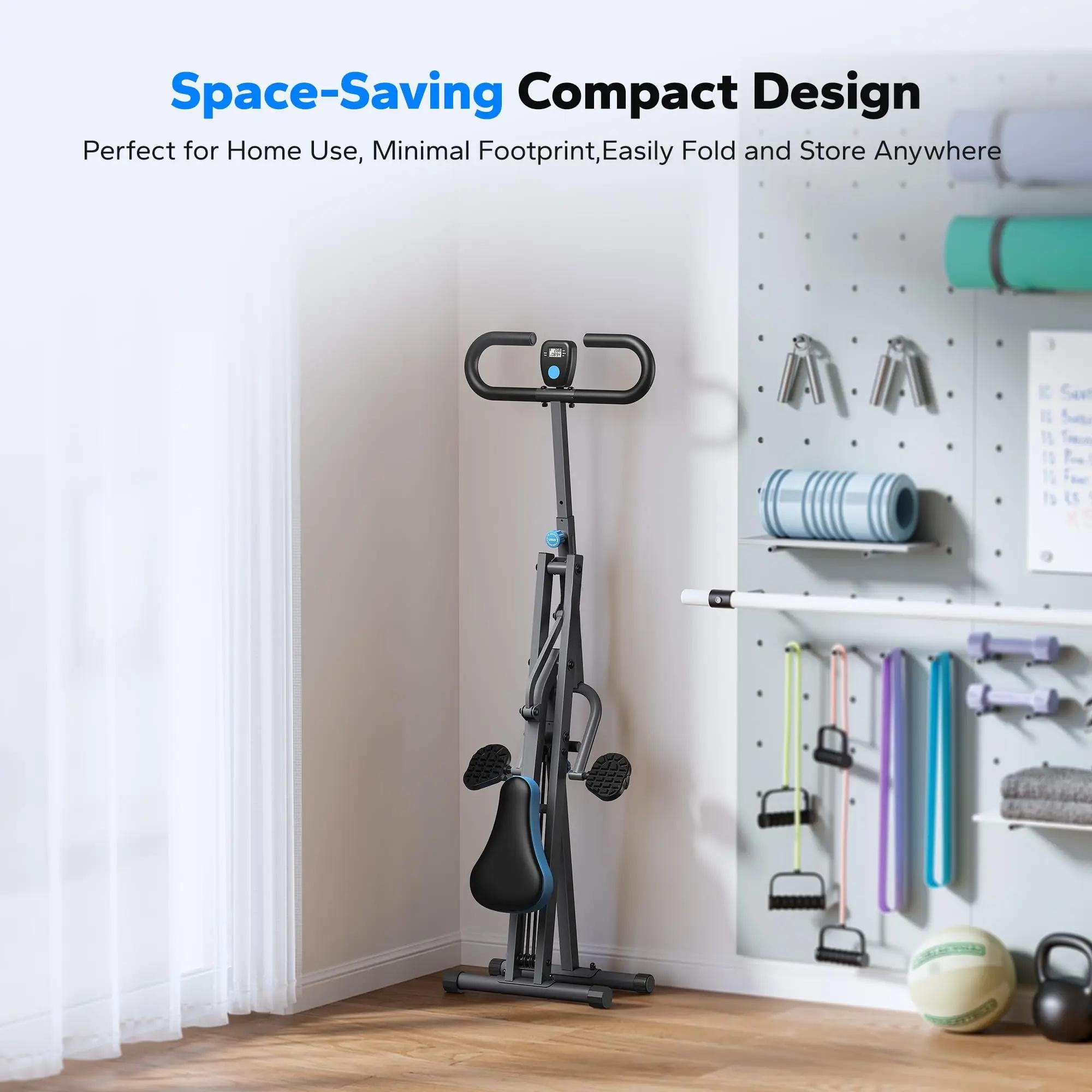 Squat Machine 2in1 Squat Rowing Machine Easy Setup Foldable Exercise Equipment Glute Trainer Machine Glutes Leg Home Fit