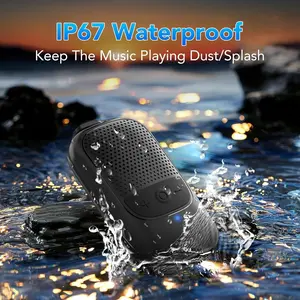 Wireless Clip-on Bluetooth Speaker,IP67 Waterproof Rating, ENC Noise-Cancelling Microphone, Features Large Touch Controls,A Wearable Bluetooth Speaker Ideal for Running,Hiking,and Outdoor Sports