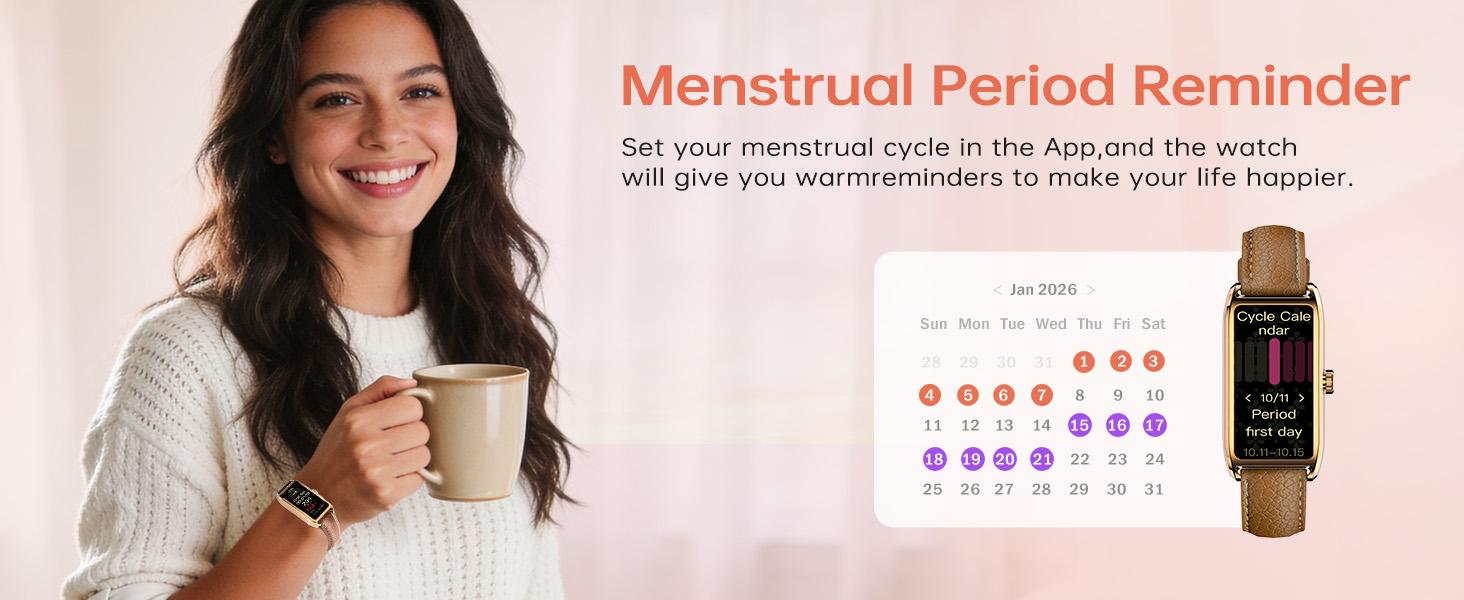 2026 NEW Elegant Leather Strap Smart Watch for Women Waterproof | 12 Sports Modes Fitness Tracker - Stylish & Cute for Workouts 2026 NEW Elegant Leather Strap Smart Watch for Women Waterproof | 12 Sports Modes Fitness Tracker - Stylish & Cute for Workouts