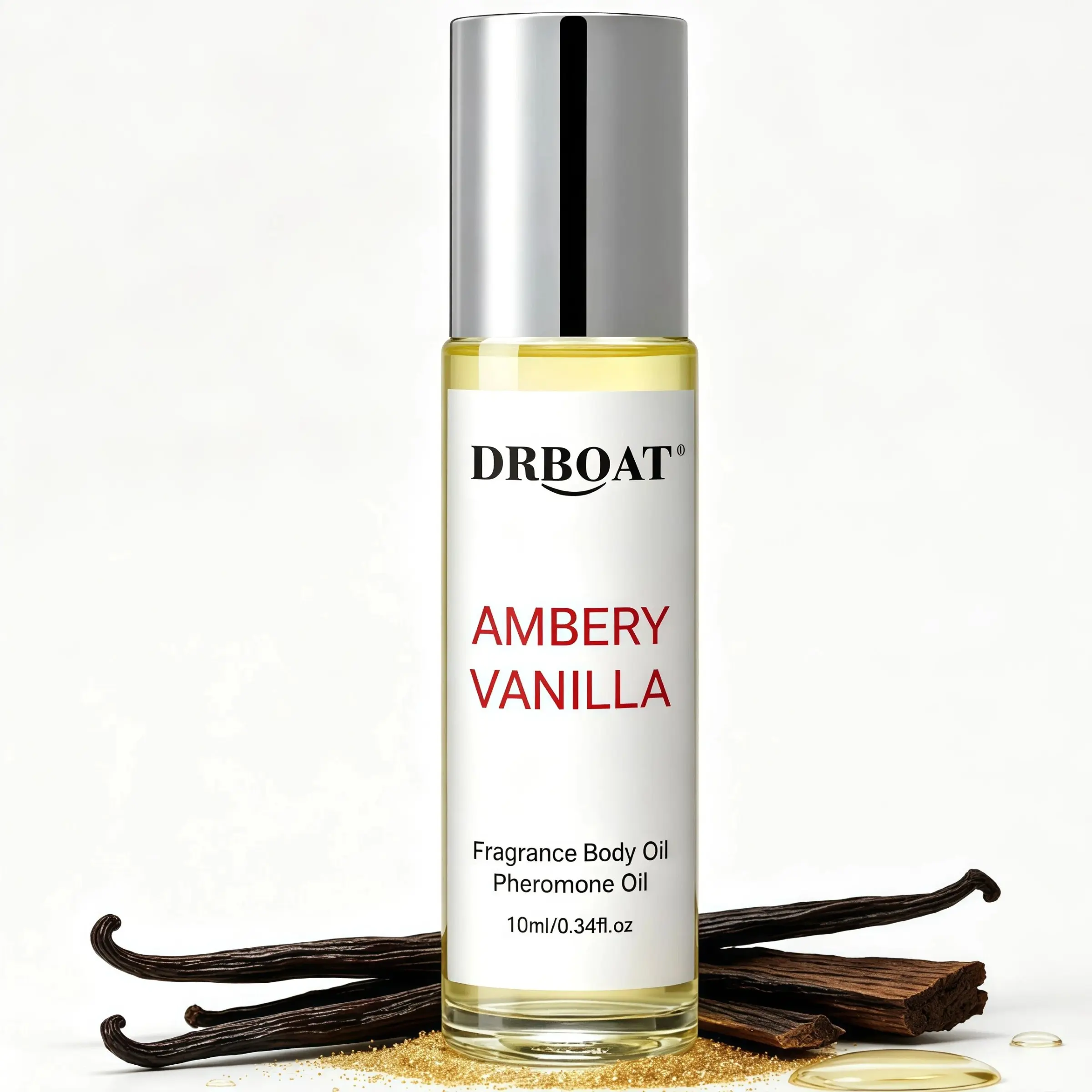 Woody Vanilla Pheromone Oil - 10ML Roll-On Perfume, Classic Wood Eau De Toilette, Long-Lasting, Natural Skin Scent, Ideal for Travel