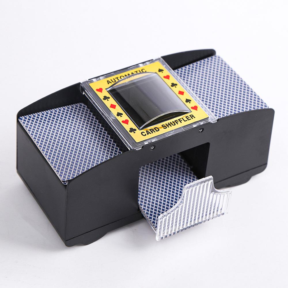 2 Deck Automatic Card Shuffler Poker Cards Shuffling Machine Casino Playing Game