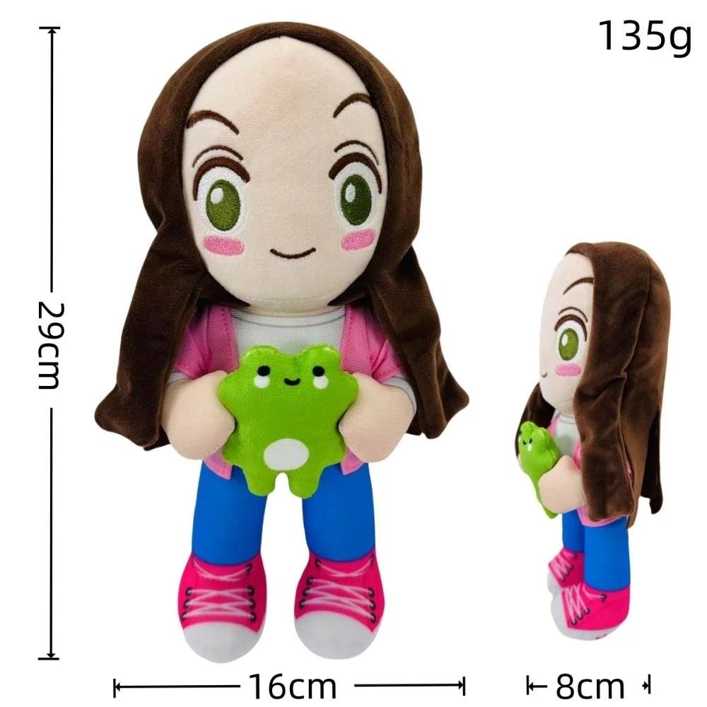 **New Magic Expression Plush Doll Cartoon Girl 25cm Stuffed Animal Doll Soft Long Leg Frog Gift