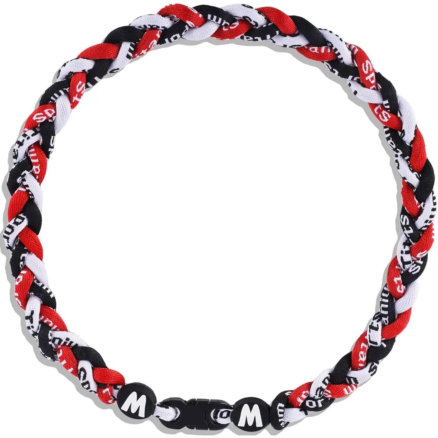 Premium 18-in Tornado Design Baseball Necklace for Boys, Nylon Tri-Braided Rope, Casual Fashion Accessory, Helps Improve Concentration, 18 Inch, Improves Concentration, Kids