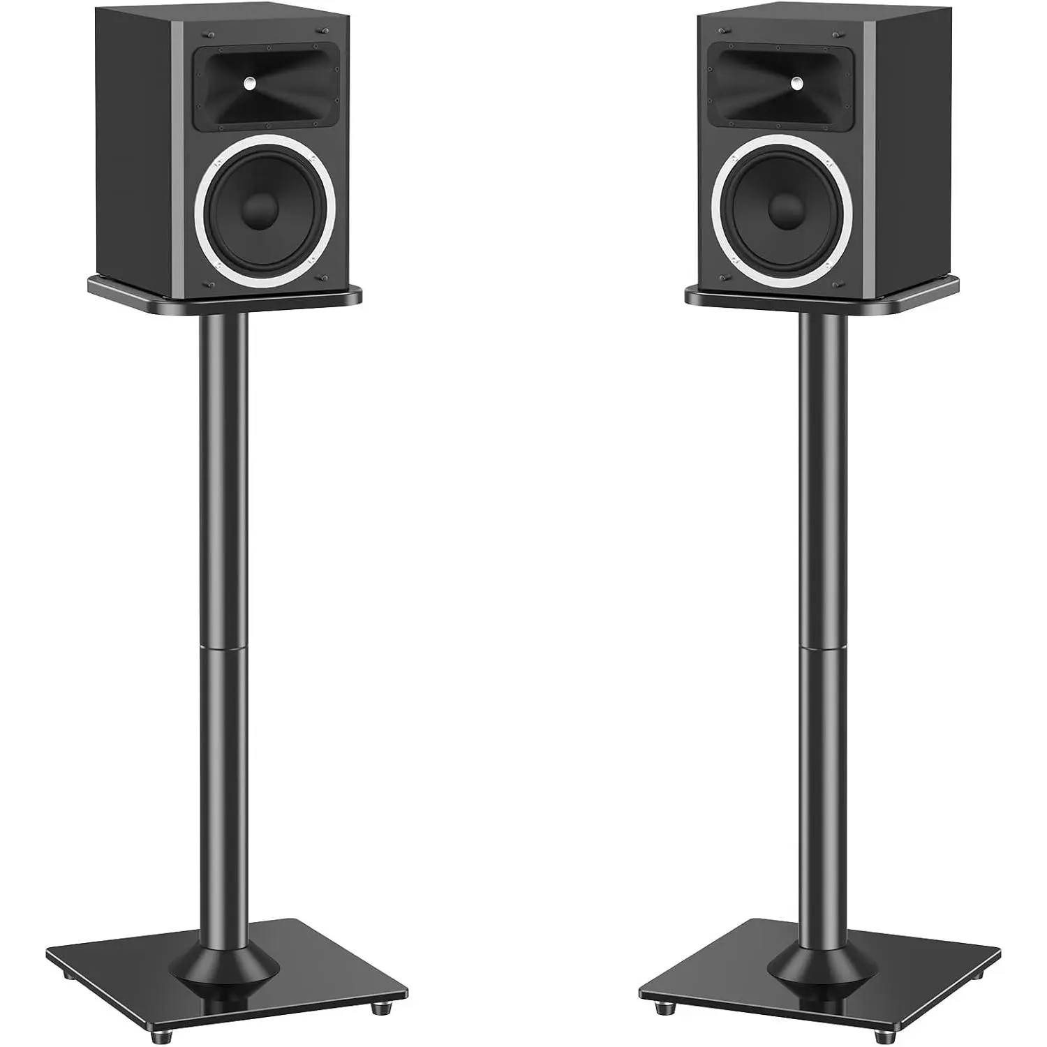 Speaker Stands Pair for Surround Sound  Theater, 31" Height Floor Speaker Stands Max 22LBS, Bookshelf Studio  Speakers Fit Klipsch Polk , Non Slip Pad Easy Install