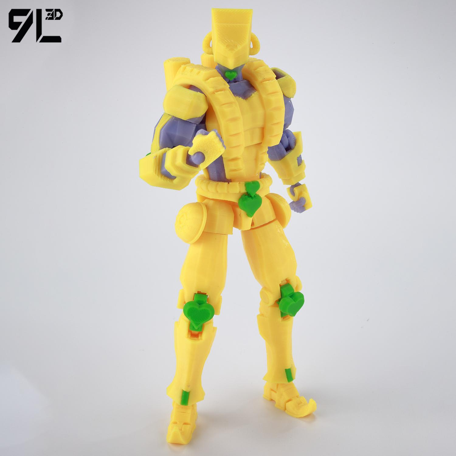 ​9L3D Lucky13 JoJo's Jotaro Kujo Action Figure Dummy13 with Star Platinum T13 Multi-Jointed 3D Printed Collectible Toys Titan13
