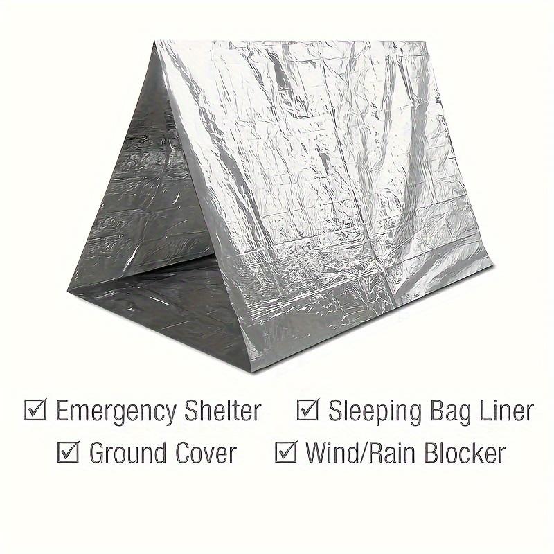 3/5/10pcs Emergency Thermal Blankets, 51" X 82", 63" X 82"Outdoor Survival Equipment Rescue Foil Thermal Blanket