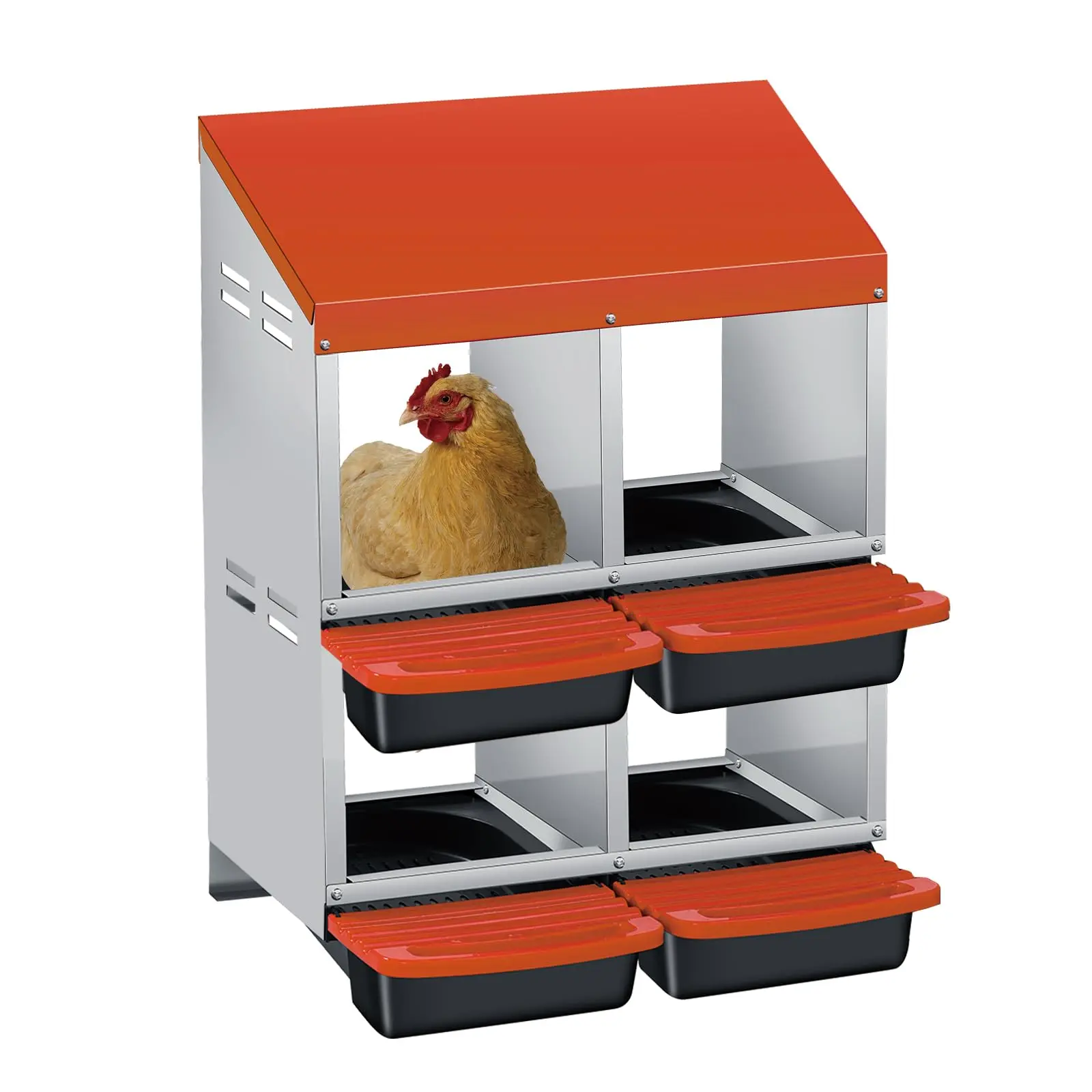 orange color Four-compartment double layer
