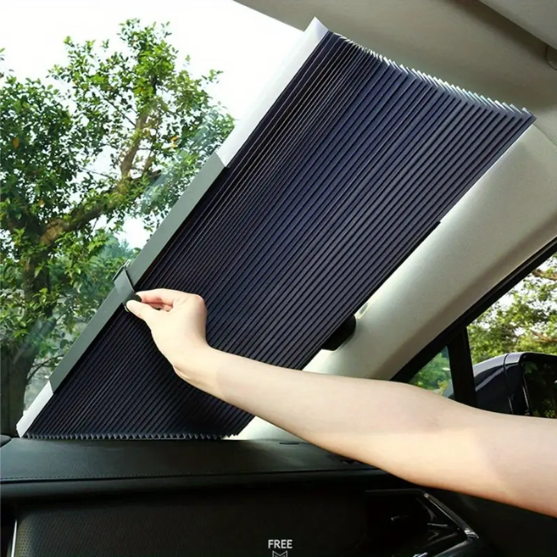 Automatic retractable sunshade for sun protection, front gear car sunshade for blocking, Sun Shade For Car Window
