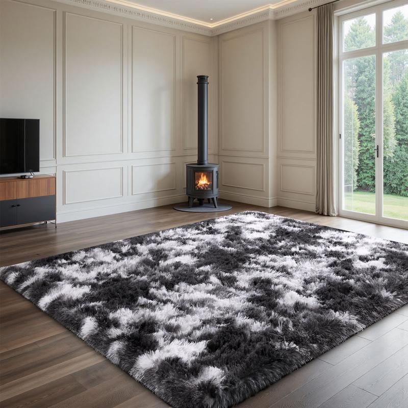 FAMVAL Large Size Plush Rugs Big Fluffy Area Rug Non-slip Soft Shaggy Carpet Mats for Livingroom Bedroom Nursery Home Decor B/W/G mix Christmas gifts FAMVAL Large Size Plush Rugs Big Fluffy Area Rug Non-slip Soft Shaggy Carpet Mats for Livingroom Bedroom Nursery Home Decor B/W/G mix Christmas gifts
