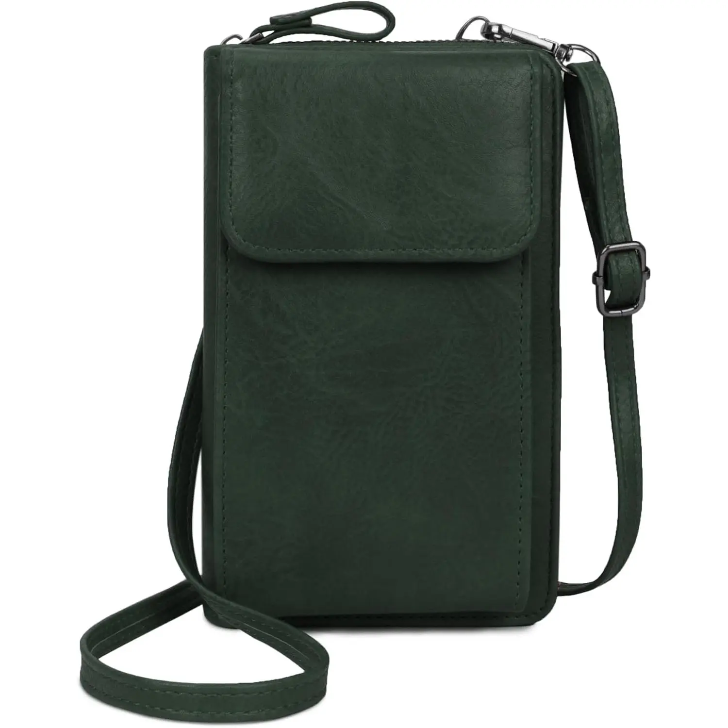 Women Cell Phone Purse Wallet Small Crossbody Bag Leather Shoulder Bag with Card Slot