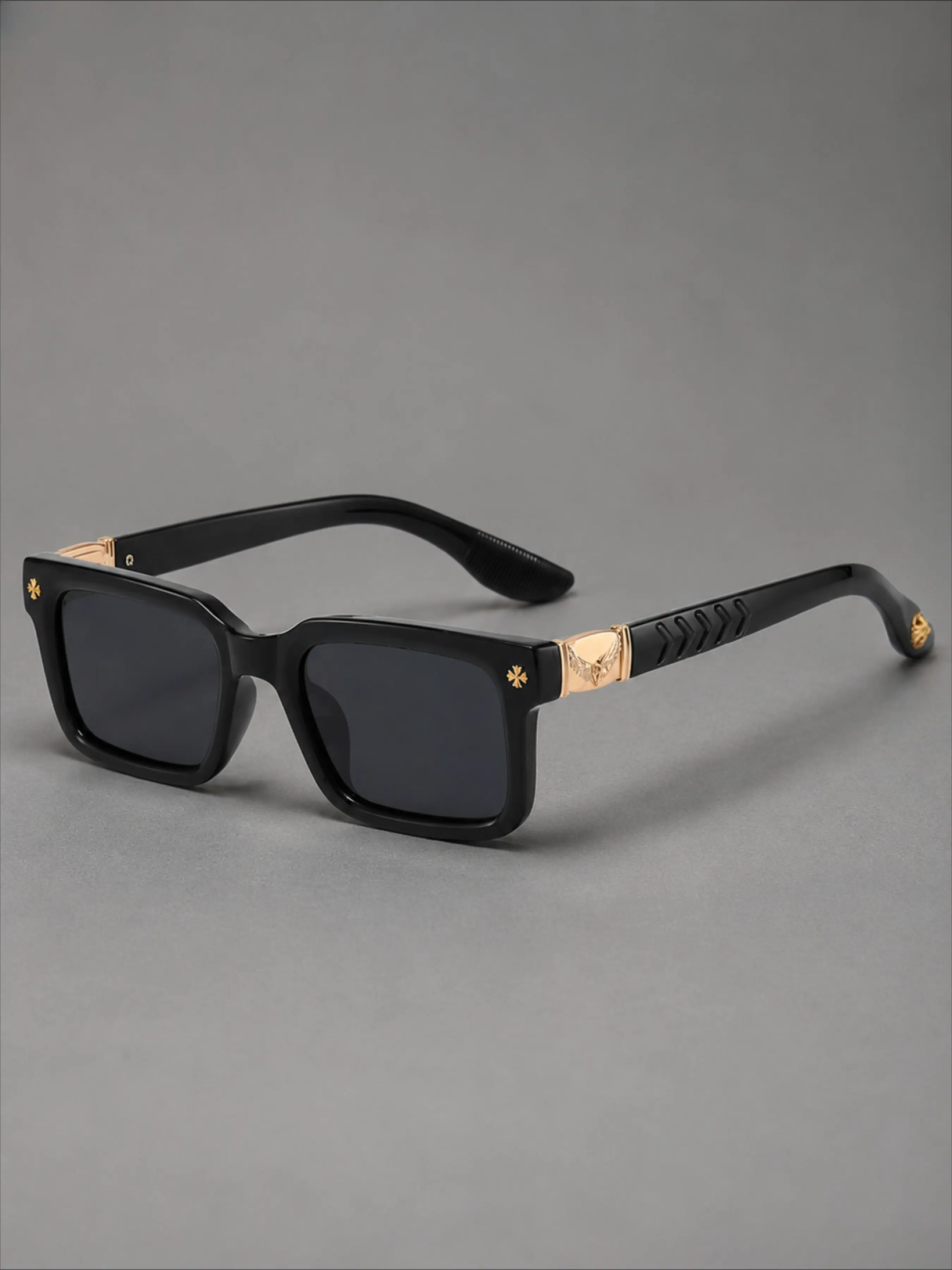 COJOS Versatile Square Frame Stylish Fashionable Sunglasses with Exquisite Niche Designs on The Frames Suitable for Beach Vacations and Camping Comes with A Glasses Gift Box