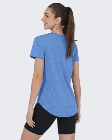 OFEEFAN Womens Workout Tops Short Sleeve Shirts with Sun Protection UPF 50+ Quick Dry Outfits for Hiking Running S-3XL