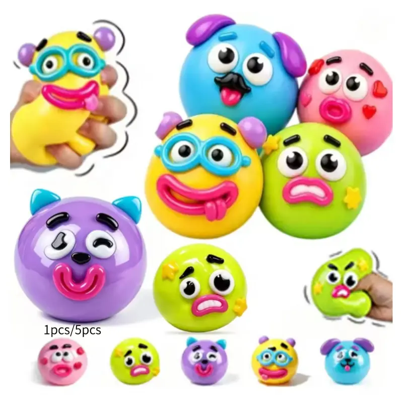 Smushers Squishy DIY Curiosities Dog Face Swap Soft Moldable Slow Rise Squeeze Toy Blind Box Relaxing Sensory Gift