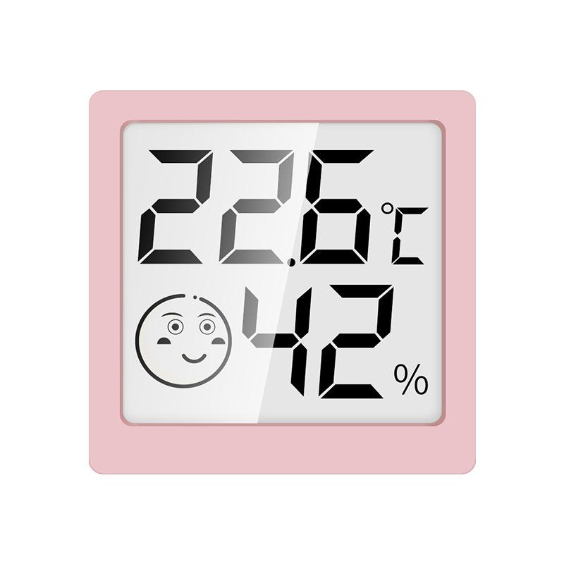 Rongce Color Screen Indoor Household Thermohygrometer Multifunctional Smiley Face Electronic Digital Display Thermohygrometer