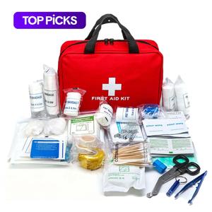 portable emergency kit, 160pcs/bag outdoor first aid kit, healthcare emergency supplies and accessories for hunting, hiking, camping