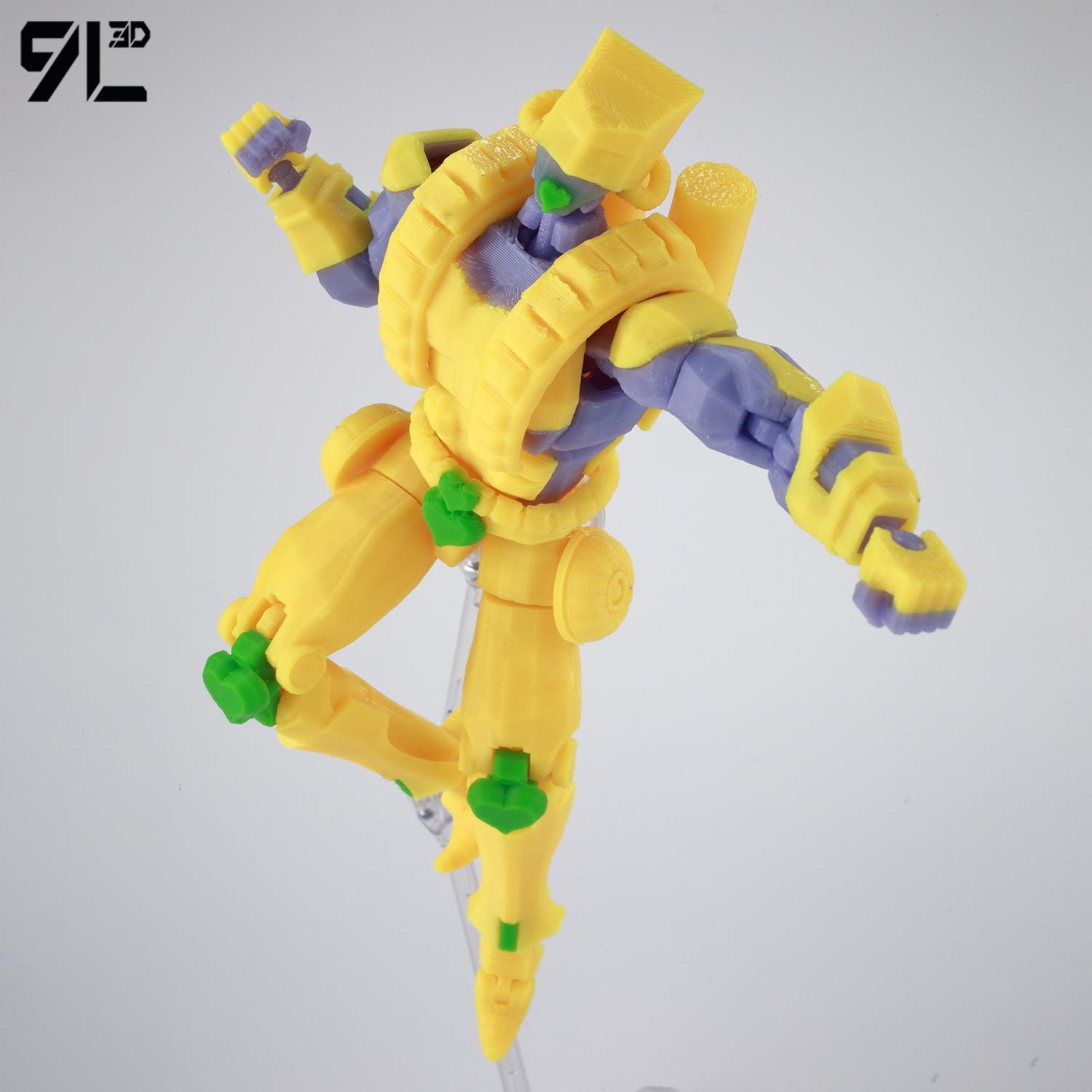 ​9L3D Lucky13 JoJo's Jotaro Kujo Action Figure Dummy13 with Star Platinum T13 Multi-Jointed 3D Printed Collectible Toys Titan13popular popular