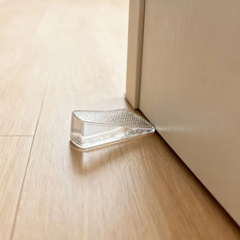Adjustable Shape Door Stopper, No Drilling Required, Movable, Wind-Resistant, Impact-Proof, Prevents Pinch Injuries, Safety Door Guard, Door Protector