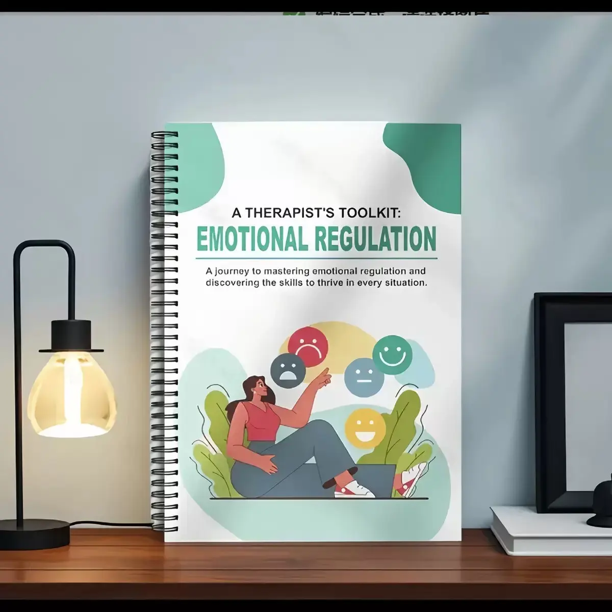 A5 Spiral Bound Emotion Regulation Workbook, Emotional Release Journal, Personal Feelings Record Book, Daily Self-Awareness Psychological Writing Notebook