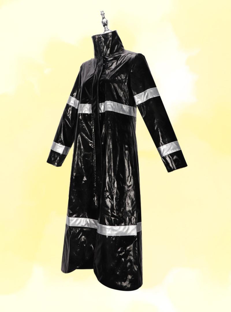 Movie Coralin Cosplay Costume Wybie COS Coat Adult Halloween Dress Up Party Yellow Raincoat Jacket Anime Cartoon Costume Wig