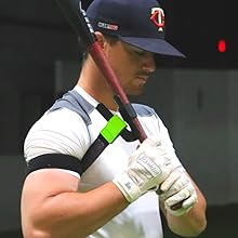 AGS SWINGRAIL Baseball/Softball Hitting Trainer – Swing Trainer Aid for Batting & Hitting Practice – Baseball Training Equipment to Improve Bat Speed, Swing Mechanics, Contact & Timing – For Ages 9 and Up