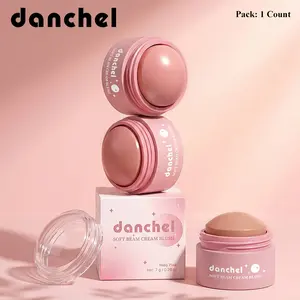 danchel Soft Beam Cream Blush, Multi-Use Makeup for Cheeks, Lips & Eyes, Long-Lasting Wear, Smooth Blendable Creamy Texture, Portable for On-the-Go, Available in 6 Trendy and Versatile Shades