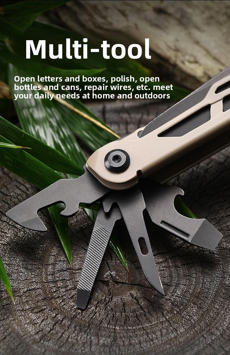 25-in-1 Multifunctional Survival  Pliers - Stainless Steel Outdoor Camping  with Fire Starter, Screwdriver Bits & Safety Whistle for Emergency & Daily Use micro  tech   tenable   gerber     men sharp surgical carbon steel  blade camping knives