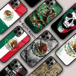 Mexico flag Magnetic Phone Case For APPLE iPhone 17 Air 16 14 13 12 Pro Max 15 Plus Wireless Charge With MagSafe Cover