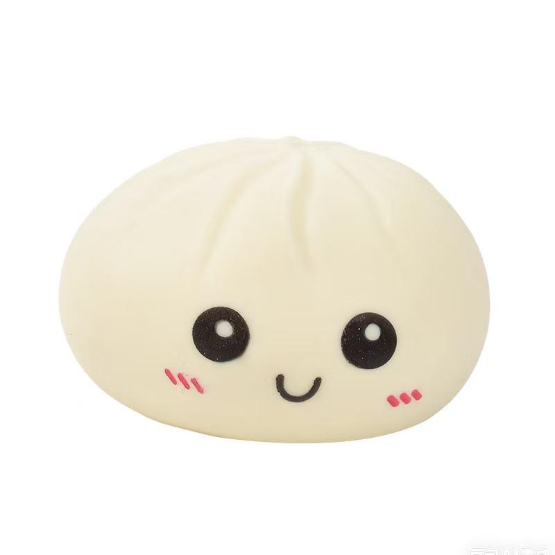 The Cutest Stress Ball You'll Ever Meet – Giant Steamed Bun Toy Made of Soft TPR Material for Satisfying Squeeze Play |       Random Blind Box Packaging Creates a Fun Unboxing Experience |       Perfect Surprise Gift for Kids [Your Missing Text Here]