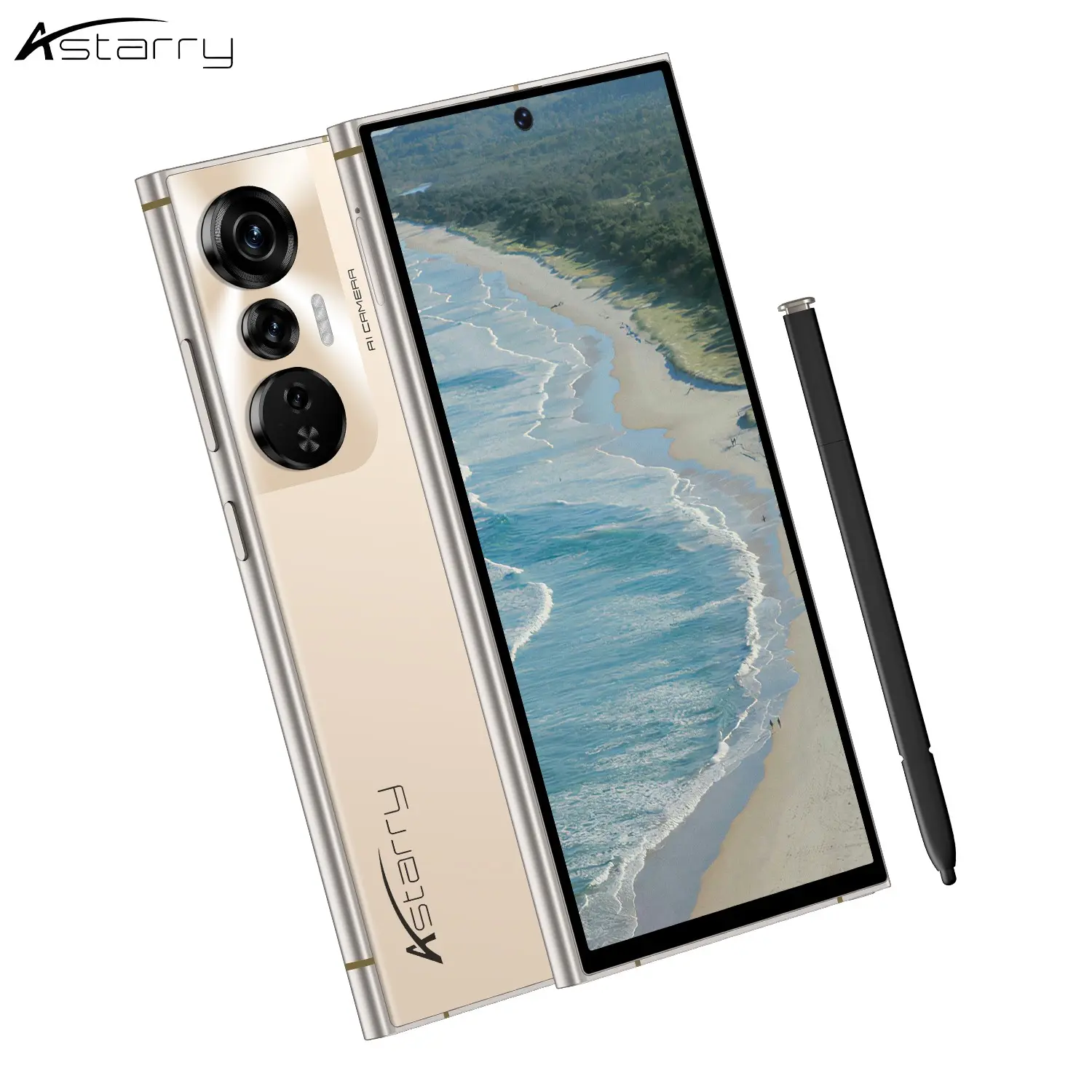 Astarry C26 Ultra Smartphone, Large Screen Smartphone, 6.8-Inch Screen, Dual Sim, 5+13mp Camera, 4GB RAM + 64GB Storage, Hidden Stylus, Octa-Core Processor, Android Os