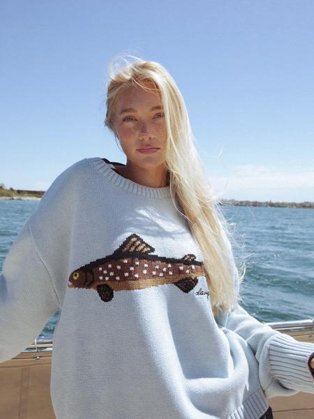 Women's Fashion Vintage Print Round Neck Long Sleeve Pullover Sweater, Loose Fit Casual Knitwear for Fall & Winter Seasons