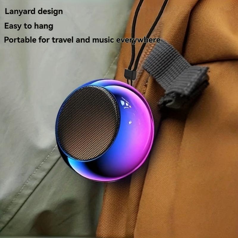 Compact Wireless Speaker with Outdoor Subwoofer, High Volume, Colorful Desktop Mini Speaker for Phones