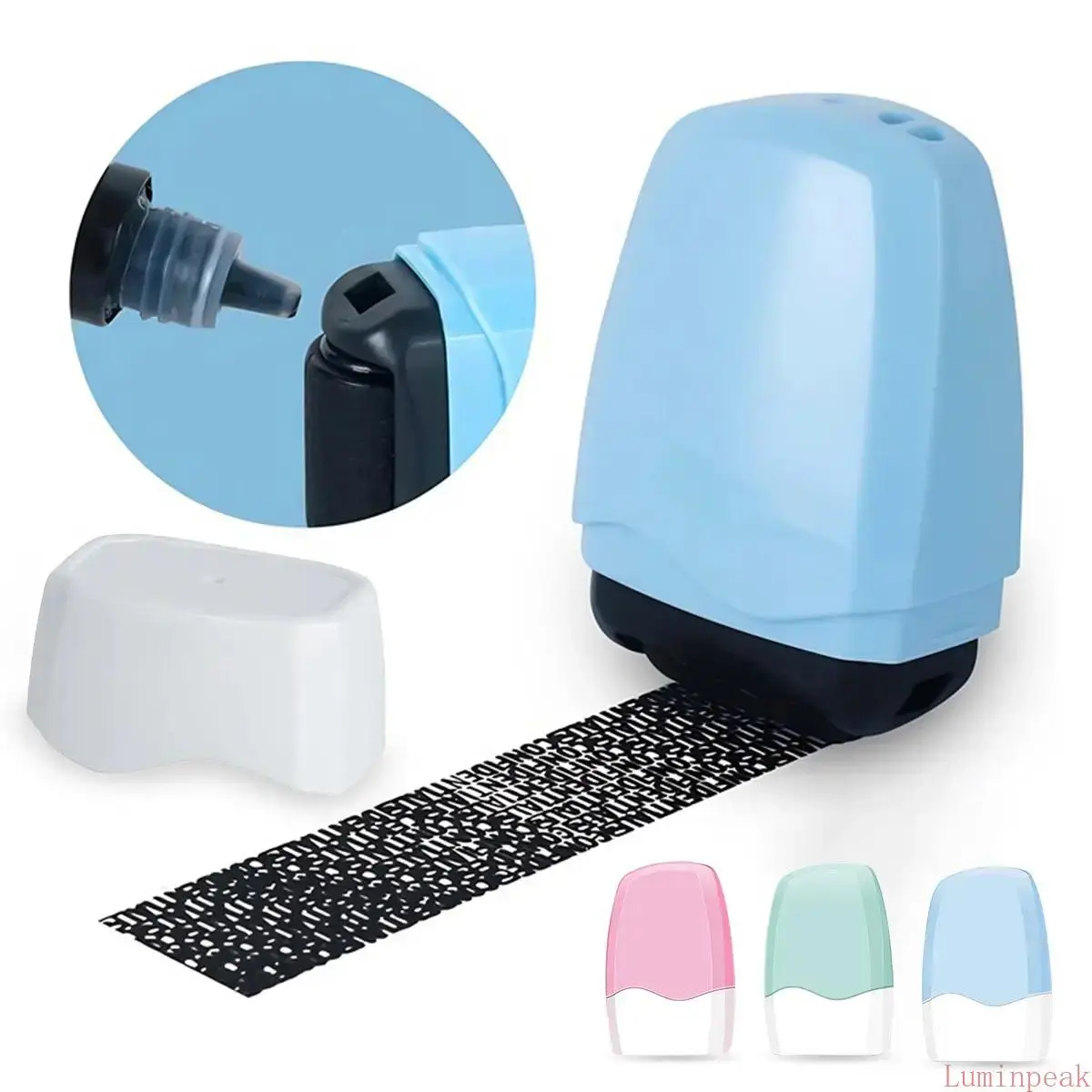 Roller Stamp with Wide Security Pattern for Identity Theft Protection, Confidential Address Blocker to Secure Your Identity and Private Data