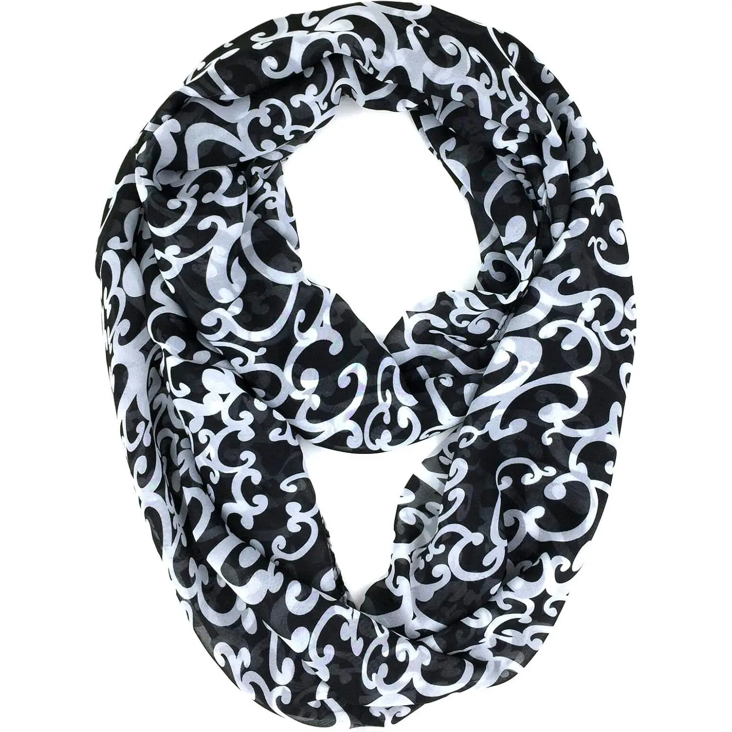 ™  Soft Multicolor Sheer Infinity Scarf