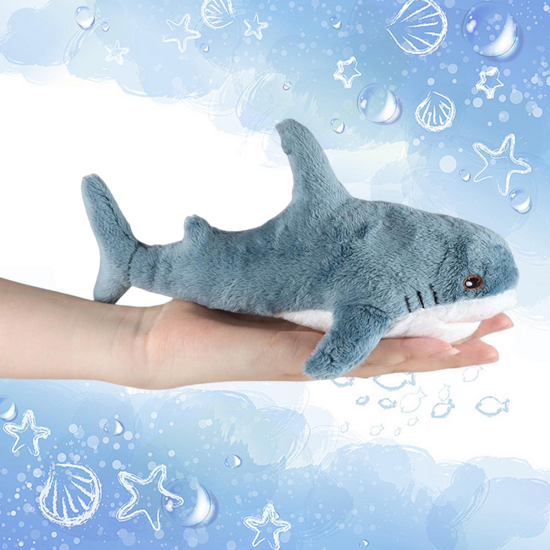 Home Giant Shark Soft Adorable Stuffed Toys, 5 Counts/set Soft Plush Pillows, Creative Comfort Animal Plushie Doll Pillow for Room Decor, Fun Birthday Gift, Soft Cuddly Gift, Huggable Stuffed Animal, Sofa Ornaments,  Stuffed Animals
