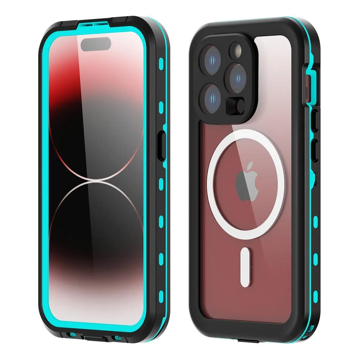 IP68 Waterproof Smartphone Casing For iPhone 17,16,15,14,13 Pro Max - Handheld Cellphone Devices Case With Wireless Charging, MagSafe Support, Dustproof, Shockproof, 360 Full Protection, Accessories