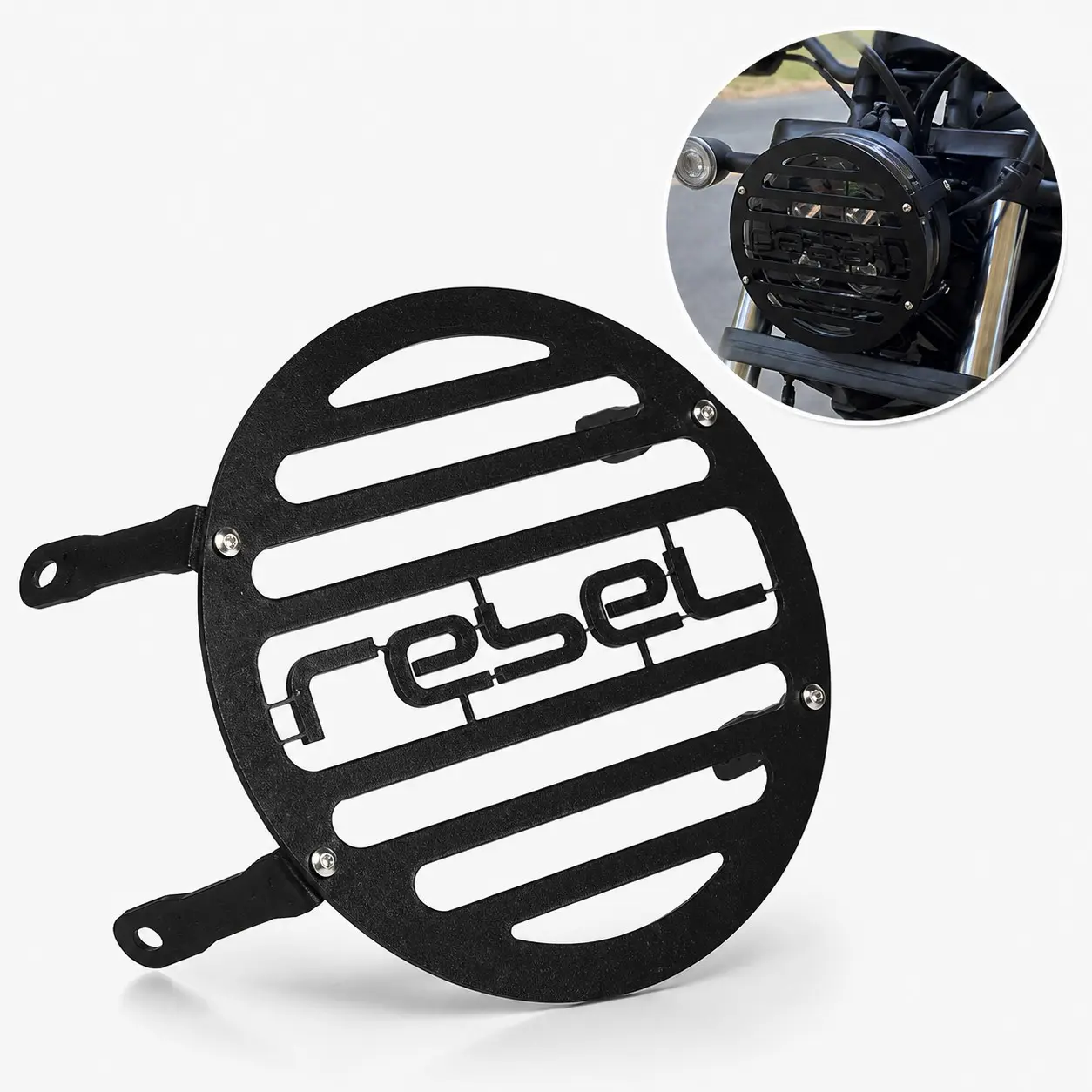 For Honda Rebel500 Rebel300 Cm500 Cm300 2020 2021 Motorcycle Headlight Grill Protector, Head Lamp Glass Covers, Durable Guard
